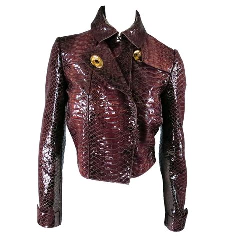 burberry vintage leather jacket|burberry python jacket cropped sale.